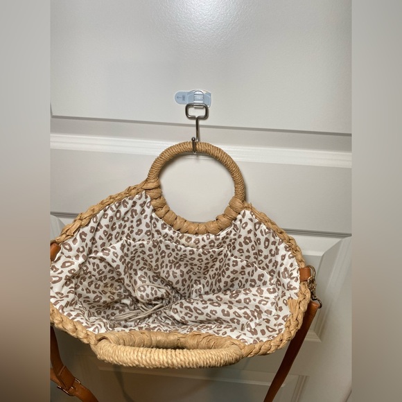 JustFab Rattan Woven Beach Bag - Picture 7 of 8
